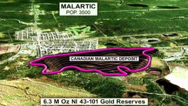 Mining Gold Technical 3D Animation / IR PR Presentation Quebec Canada Osisko Mining Corp.