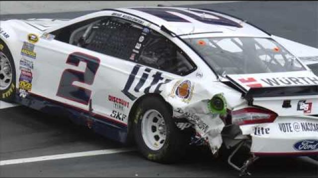 Penske teammates collide