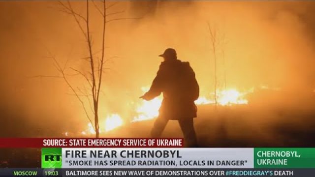 Chernobyl fires send radiation particles in atmosphere