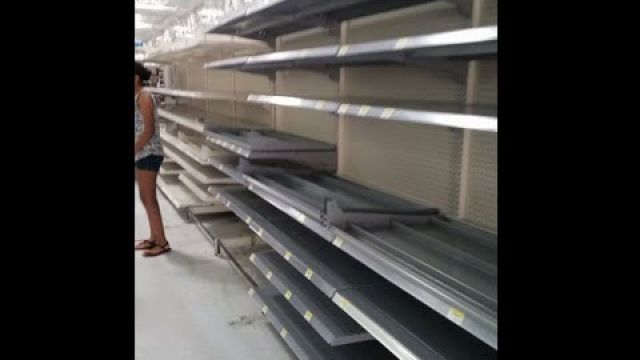 Exclusive Footage Inside 'Closed Walmart' In California, Cops Guard Dock and Entrances