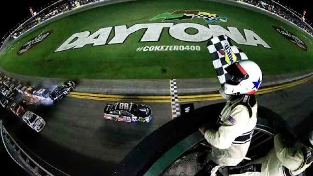 Dale Jr. gets win, Dillon OK after crazy crash