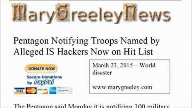 Pentagon Notifying Troops Named by Alleged IS Hackers, Now on Hit List