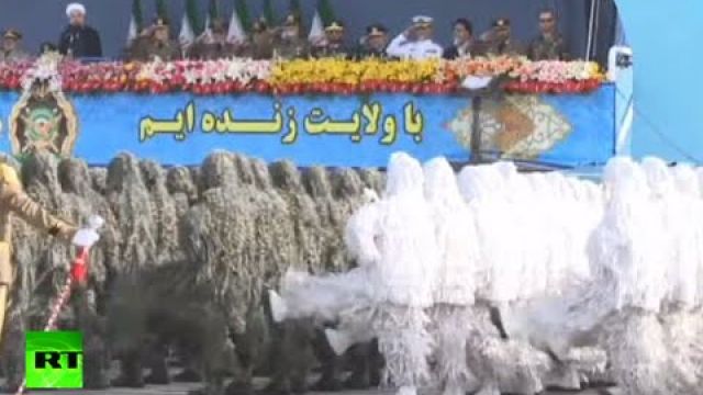 Yeti Army marching? No, Iran holds military parade