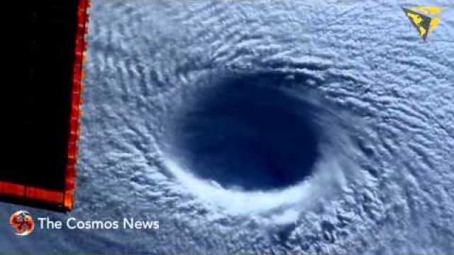 Eye of Super Typhoon Maysak Looks “Like a Black Hole” from Space