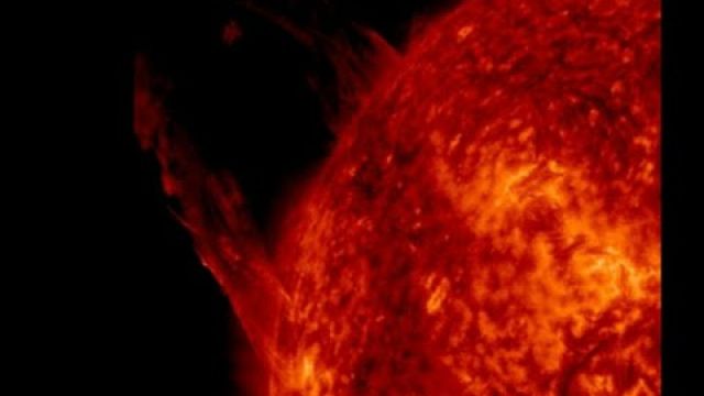 Giant Solar Prominence Erupts/Quake Watch