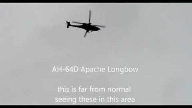 Heads Up! Apache Helicopters Flying Low Over Residential Areas In Washington