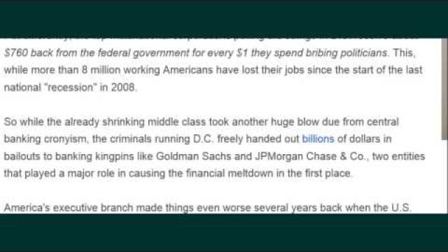 U.S. Corps Generate Billions by Bribing Politicians