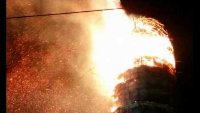 Novodevichy Bell Tower Monastery Fire In Moscow
