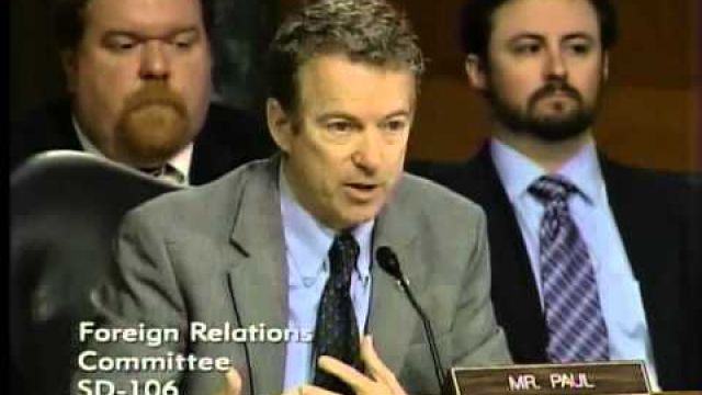 Sen. Rand Paul Questions Sec. Kerry at SFRC on Obama Administration's AUMF - March 11, 2015