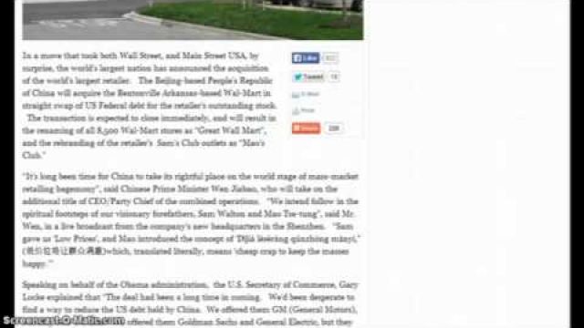 China Buys Out WalMart Now Its The GreatWallmart